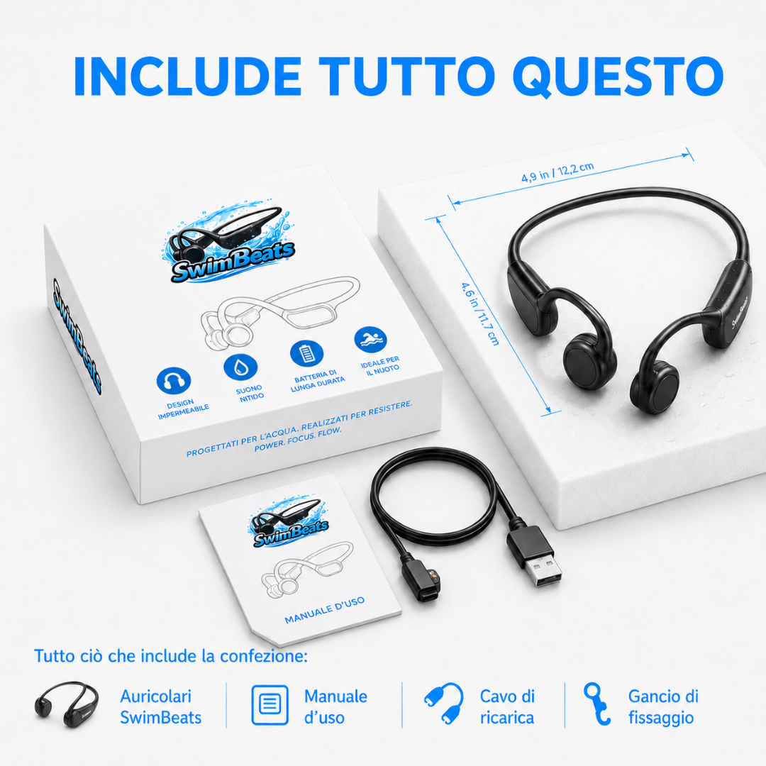Auricolari con Bluetooth per Nuoto